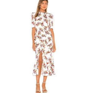 Everlasting Midi Dress: Porcelain Vine